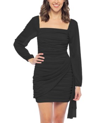 Jump - Women's Gathered Glitter-Finish Mini Dress