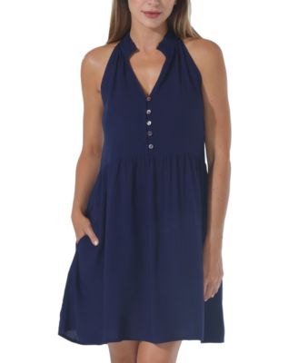 Raviya - Women's Solid Sundress Cover-Up