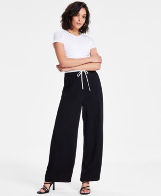 Bar III - Women's High-Rise Double-Waistband Pants