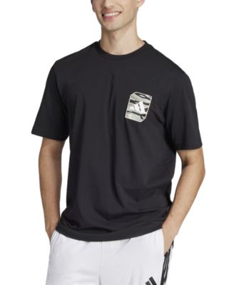 adidas - Men's Regular-Fit Camo Logo Patch T-Shirt