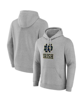 Fanatics - Men's Gray Notre Dame Fighting Irish Fleece Pullover Hoodie