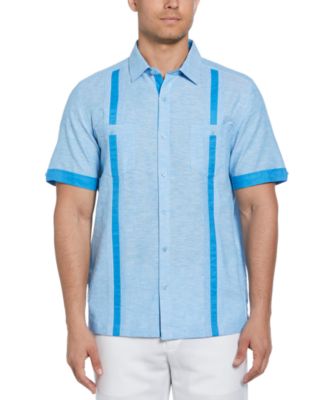 Cubavera - Men's Cross-Dyed Short-Sleeve Pintucked Shirt