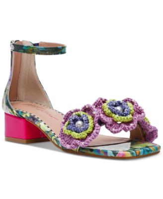 Betsey Johnson - Women's Brandee Macrame Embellished Sandals