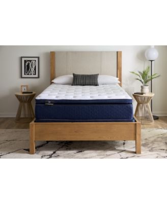 Sealy Sleep Essentials - Sleep Essentials Crestview 13.75" Plush Pillow Top Mattress Set - Twin XL
