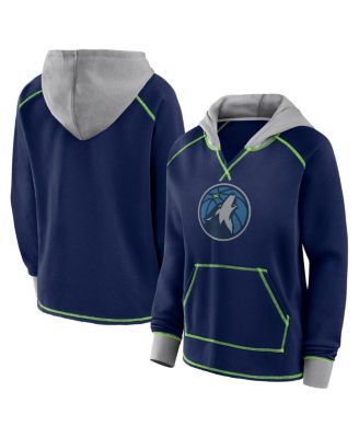 Logo Athletic - Women's Navy Minnesota Timberwolves Boom Pullover Hoodie