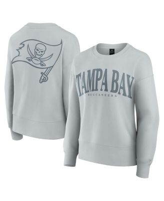 Fanatics - Women's Gray Tampa Bay Buccaneers Elements Pullover Sweatshirt