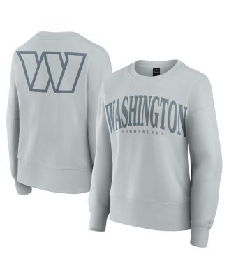 Fanatics - Women's Gray Washington Commanders Elements Pullover Sweatshirt