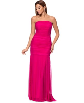 XSCAPE - Women's Ruched Strapless Gown
