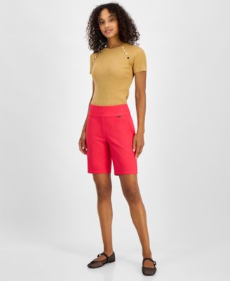 I.N.C. International Concepts - Women's Pull-On Bermuda Shorts