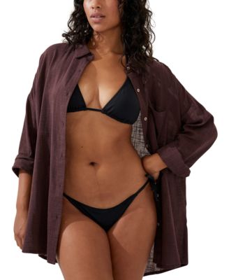 COTTON ON - Women's Swing Beach Cover Up Shirt