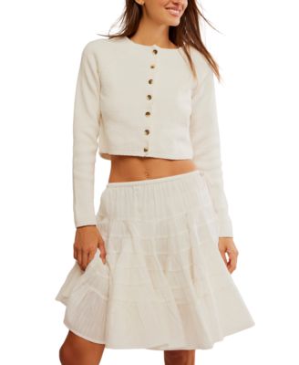 Free People - Women's Sydney Shrunken Crewneck Cardigan