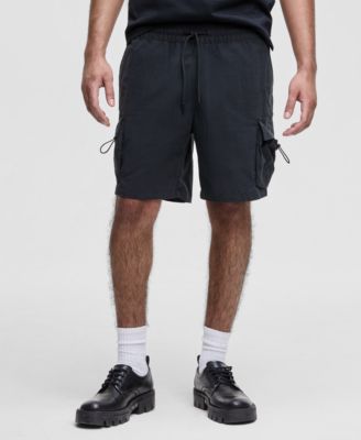 Mode of One - Men's Relaxed-Fit Crinkled 7" Cargo Shorts
