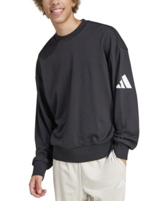 adidas - Men's Essentials Three Bar Loose-Fit French Terry Sweatshirt