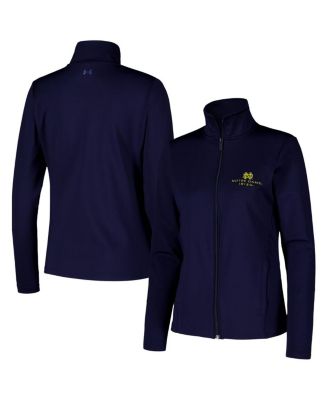 Under Armour - Women's  Navy Notre Dame Fighting Irish Sweat-Wicking Soft Motion Full-Zip Jacket
