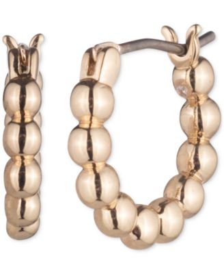 Lauren Ralph Lauren - Beaded Small Hoop Earrings, 0.54"