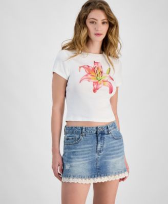 Self Esteem - Juniors' Lily Graphic Cotton T-Shirt