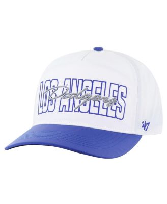 '47 Brand - Men's White Los Angeles Dodgers Lineman Hitch Adjustable Hat