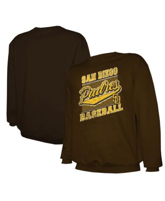 Stitches - Men's Brown San Diego Padres Pullover Sweatshirt
