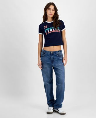 Tinseltown - Juniors' High-Rise Boyfriend Jeans