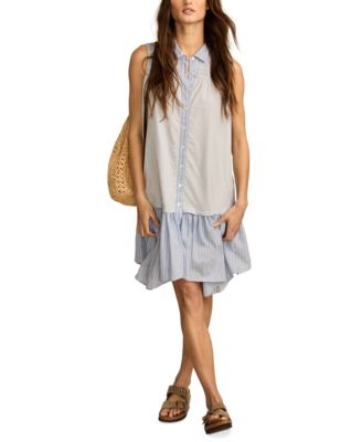 Lucky Brand - Women's Breezy Cotton Sleeveless Shirt Dress