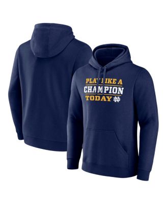Fanatics - Men's Navy Notre Dame Fighting Irish Play Like A Champion Today Pullover Hoodie