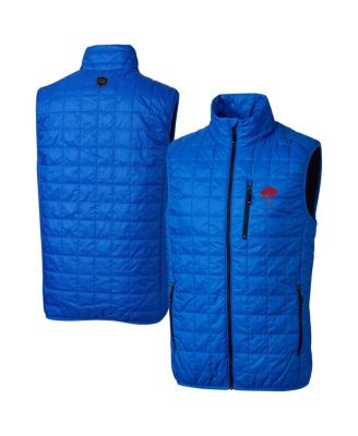 Cutter & Buck - Men's Royal Buffalo Bills Big Tall Rainier PrimaLoft Eco Insulated Full-Zip Puffer Vest