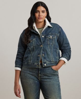 Lauren Ralph Lauren - Plus Size Denim Trucker Jacket