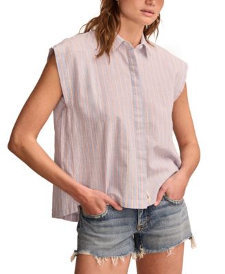 Lucky Brand - Women's Cotton Sleeveless Tunic Shirt