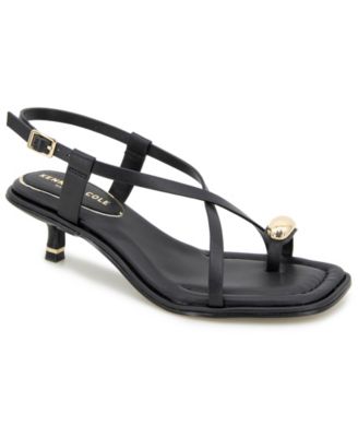 Kenneth Cole New York - Women's Geala Square Toe Kitten Dress Sandals