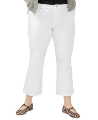 Silver Jeans Co. - Plus Size Suki Mid Rise Curvy Fit Kick Flare Jeans