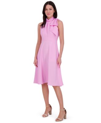 Eliza J - Petite Bow Halter Midi Dress
