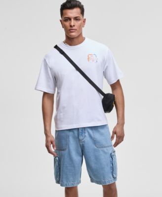 Mode of One - Men's Twofer Relaxed-Fit Graphic T-Shirt