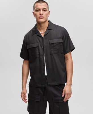 Mode of One - Men's Camp Collar Twill Shirt
