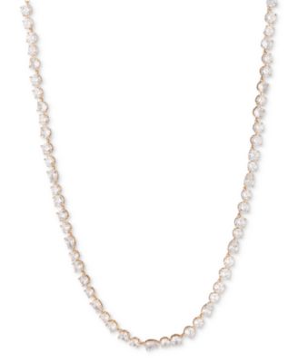 Givenchy - Mixed Cubic Zirconia Collar Necklace, 16" + 3" extender