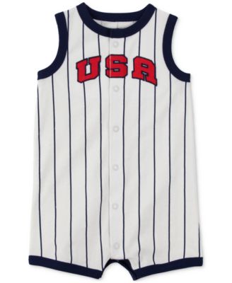 Carter's - Baby July 4th USA Varsity Stripe Romper