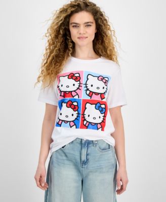 Grayson Threads, The Label - Juniors' Hello Kitty Grid Graphic T-Shirt
