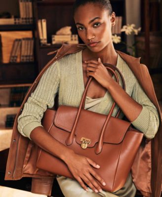 Lauren Ralph Lauren - Pebbled Leather Extra-Large Tanner Satchel