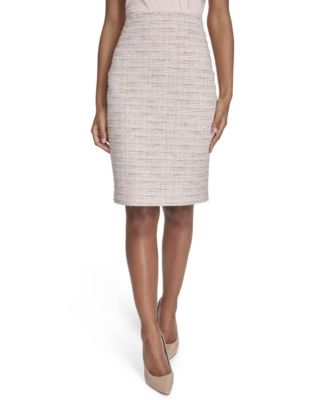 Calvin Klein - Petite Tweed Pencil Skirt