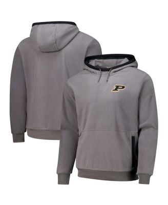 Columbia - Men's Gray Purdue Boilermakers Flanker Fleece Pullover Hoodie