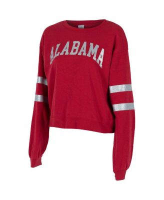 ZooZatz - Women's Crimson Alabama Crimson Tide Glitter Pullover Sweatshirt