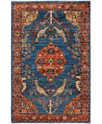 ADORN HAND WOVEN RUGS - Serapi M1945 3'2''x4'10'' Area Rug
