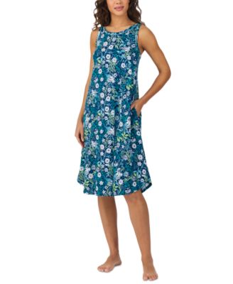 Cuddl Duds - Women's Printed Sleeveless Midi Nightgown
