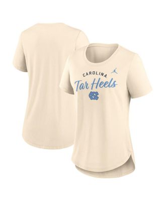 Nike - Women's Tan North Carolina Tar Heels Script Logo Tri-Blend T-Shirt