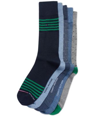 Tommy Hilfiger - Men's 5-Pk. Patterned Crew Dress Socks