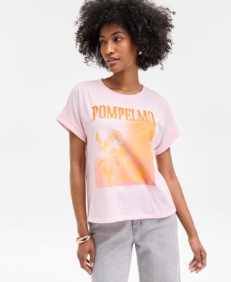 On 34th - Women's Cuffed Dolman-Sleeve Pompelmo T-Shirt