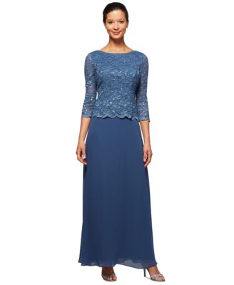 Alex Evenings - Women's Lace-Bodice Gown