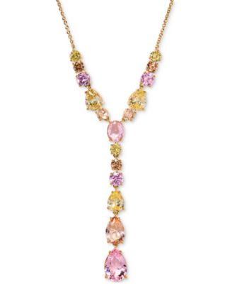 Eliot Danori - Stone Lariat Necklace, 16" + 2" extender