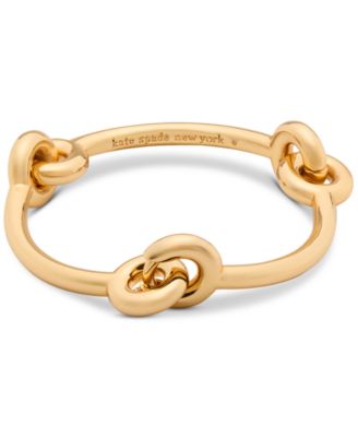 kate spade new york - Gold-Tone Interlock Bangle Bracelet