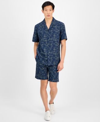 Alfani - Men's Abstract-Print Shorts
