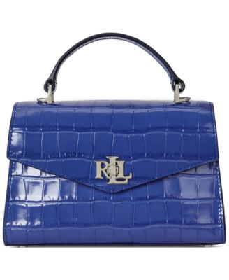 Lauren Ralph Lauren - Crocodile-Embossed Leather Small Farrah Satchel